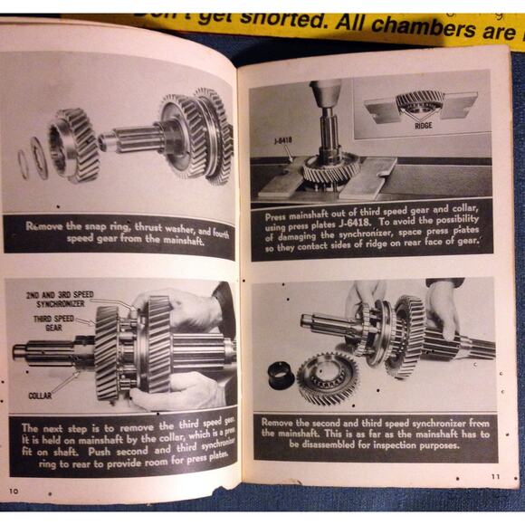 Original Authentic 1956 Chevrolet Spicer 5 Speed Transmission Overhaul Manual - Picture 5 of 11